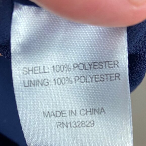 Tularosa Revolve Allie Crop Top Blue One Shoulder Size Small Swiss Dot Tassel S - Picture 7 of 9